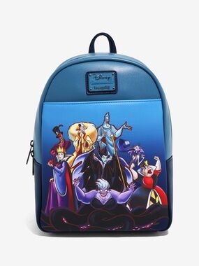 Loungefly Blue Disney Villains Mini Backpack